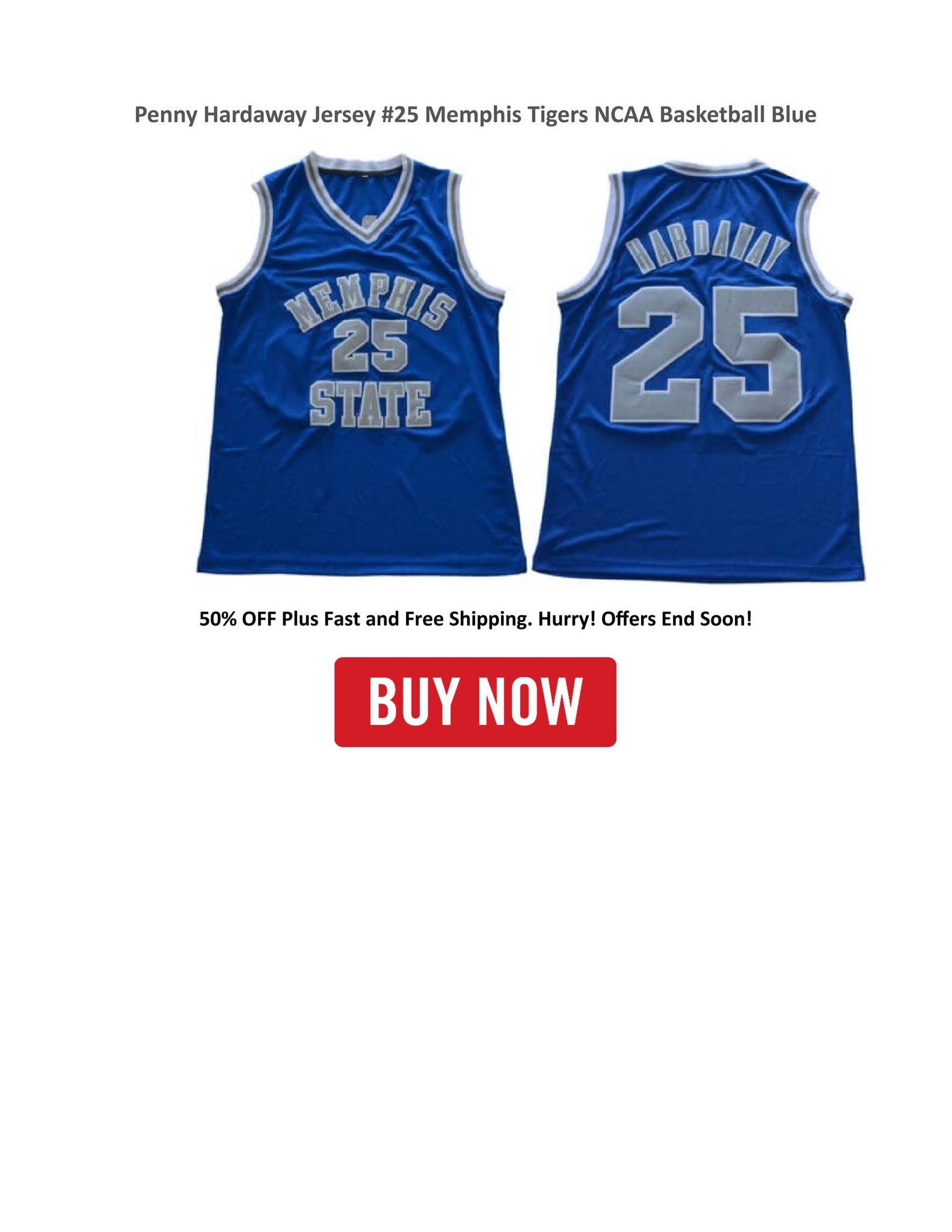 【レア物】NCAAユニフォーム A.HARDAWAY（メンフィス州立大学）#25 Penny Hardaway Jersey #25 Memphis Tigers NCAA Basketball