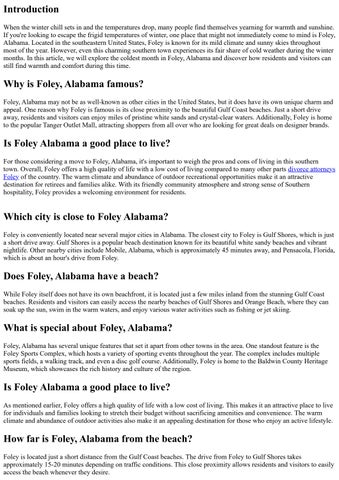 Chasing Warmth in Winter: The Coldest Month in Foley, Alabama Revealed
