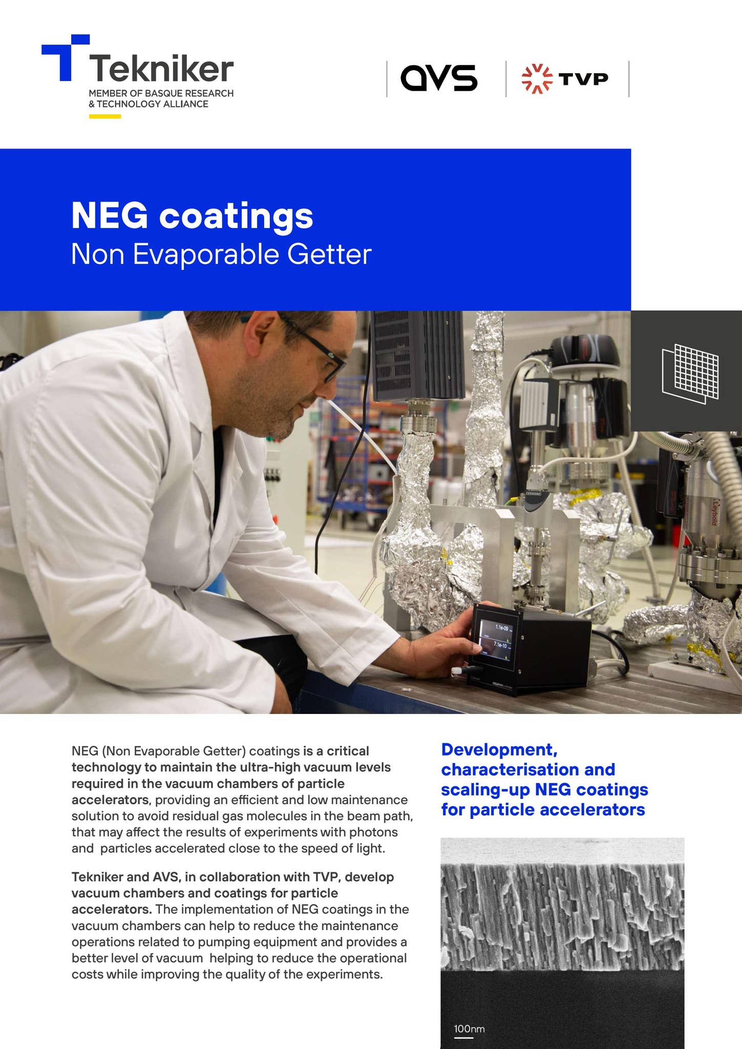 NEG coatings (Non Evaporable Getter) by Tekniker - Issuu