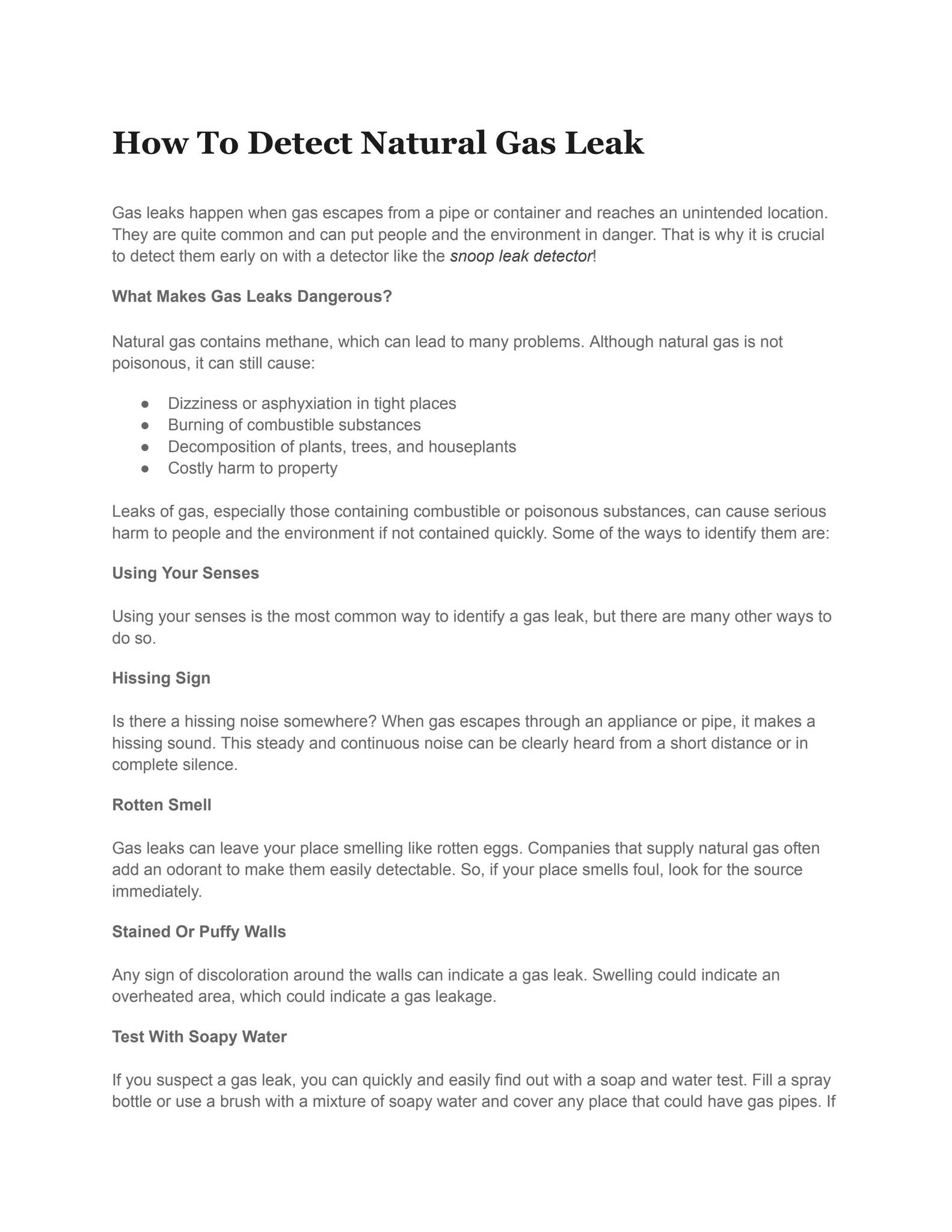 How To Detect Natural Gas Leak by Westcarb Enterprises - Issuu