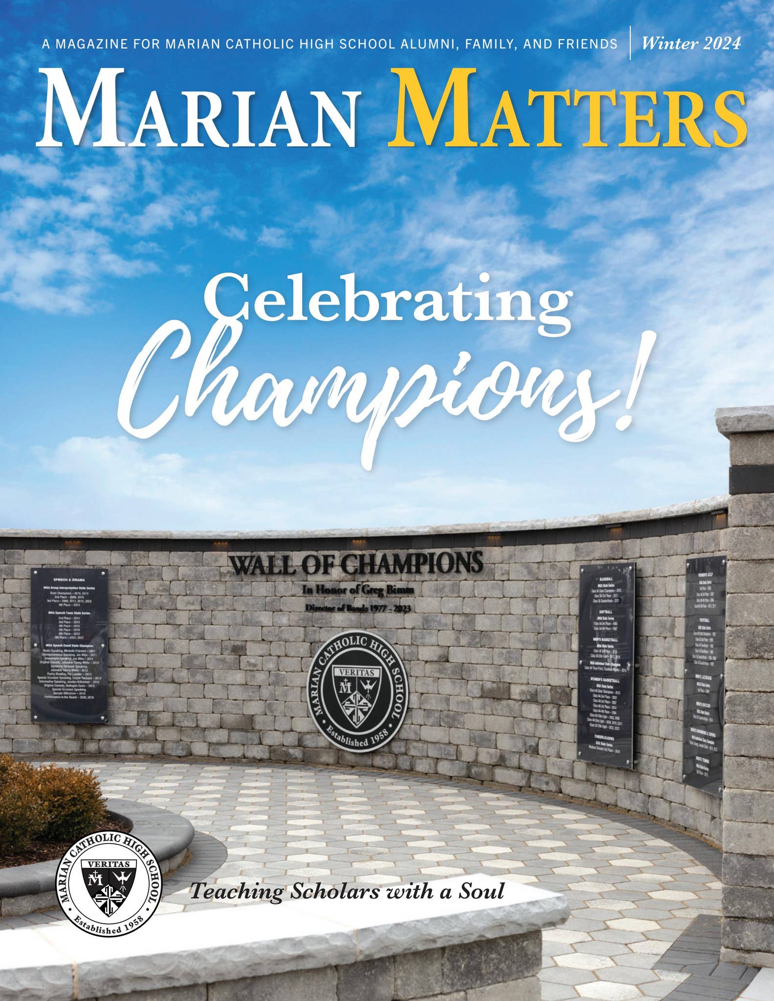 Marian Matters (Winter 2024) by Marian Catholic High School - Issuu
