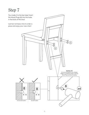nathanjameshome 家具目录 · Gracie 餐椅 Instruction Sheet 27801 第 10 页
