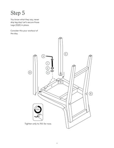 nathanjameshome 家具目录 · Gracie 餐椅 Instruction Sheet 27801 第 8 页
