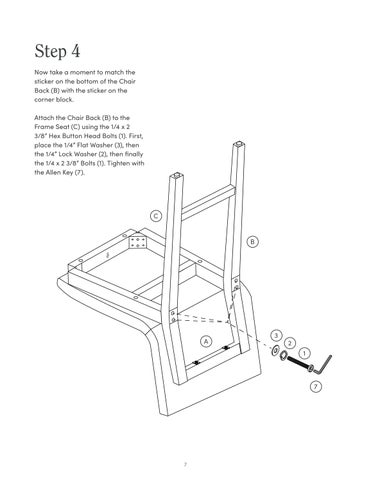 nathanjameshome 家具目录 · Gracie 餐椅 Instruction Sheet 27803 第 7 页