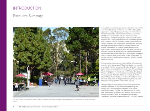 San Francisco State University 景观 Framework + Forest Management Plan 第 8 页