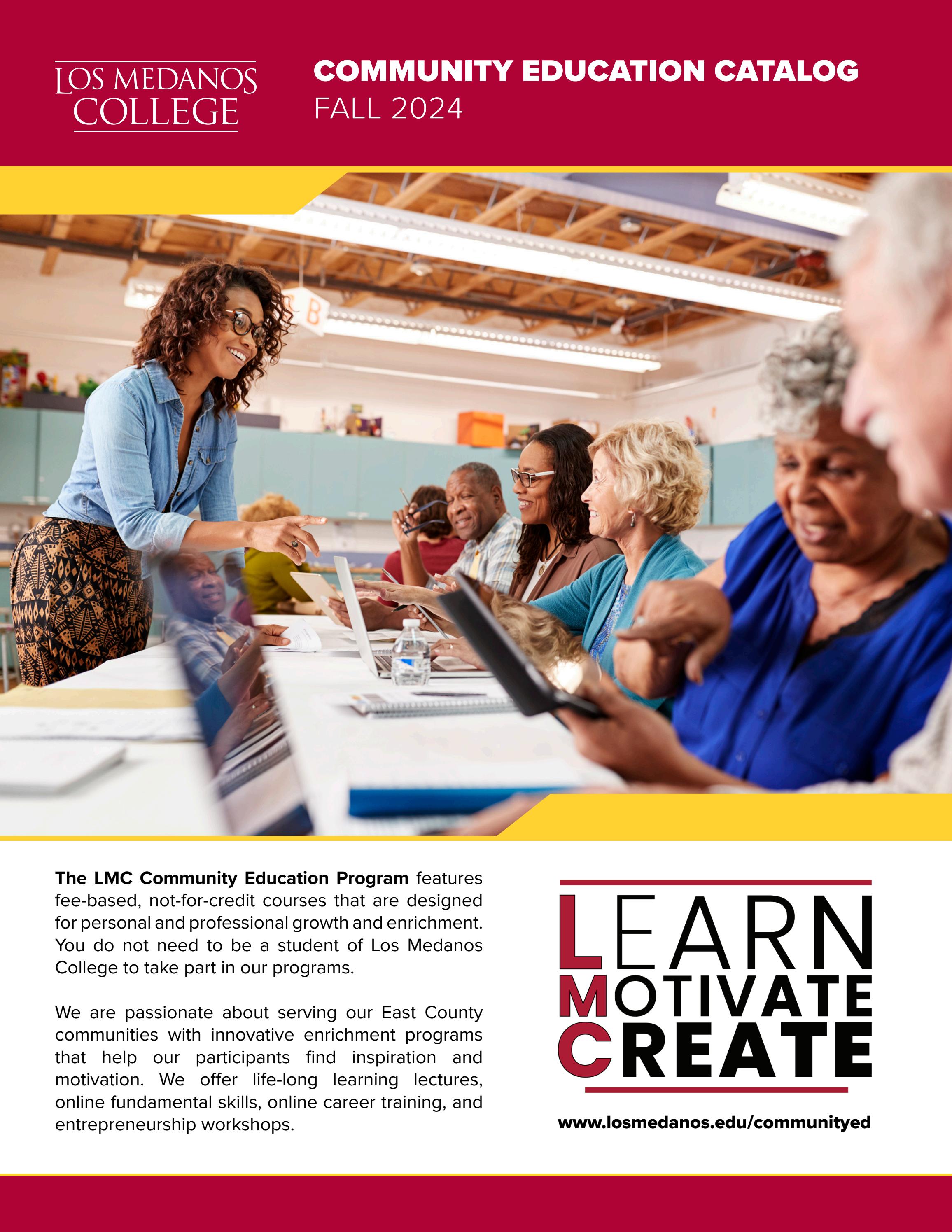 LMC Community Education Catalog by Los Medanos College Issuu