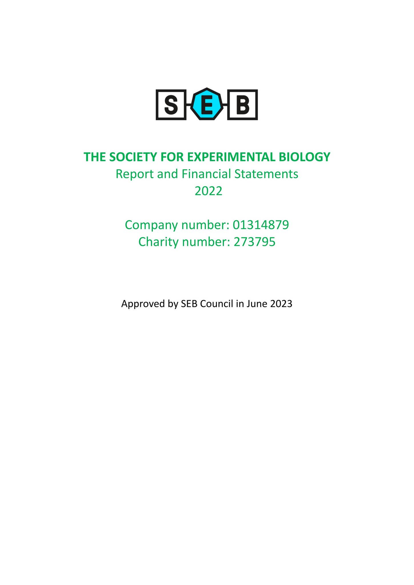 SEB 2022 Annual Report by Societyforexperimentalbiology - Issuu