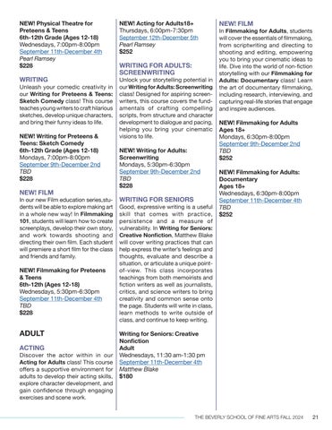 BAC 教育 of Fine Arts Fall 2024 Education 家具目录 第 21 页