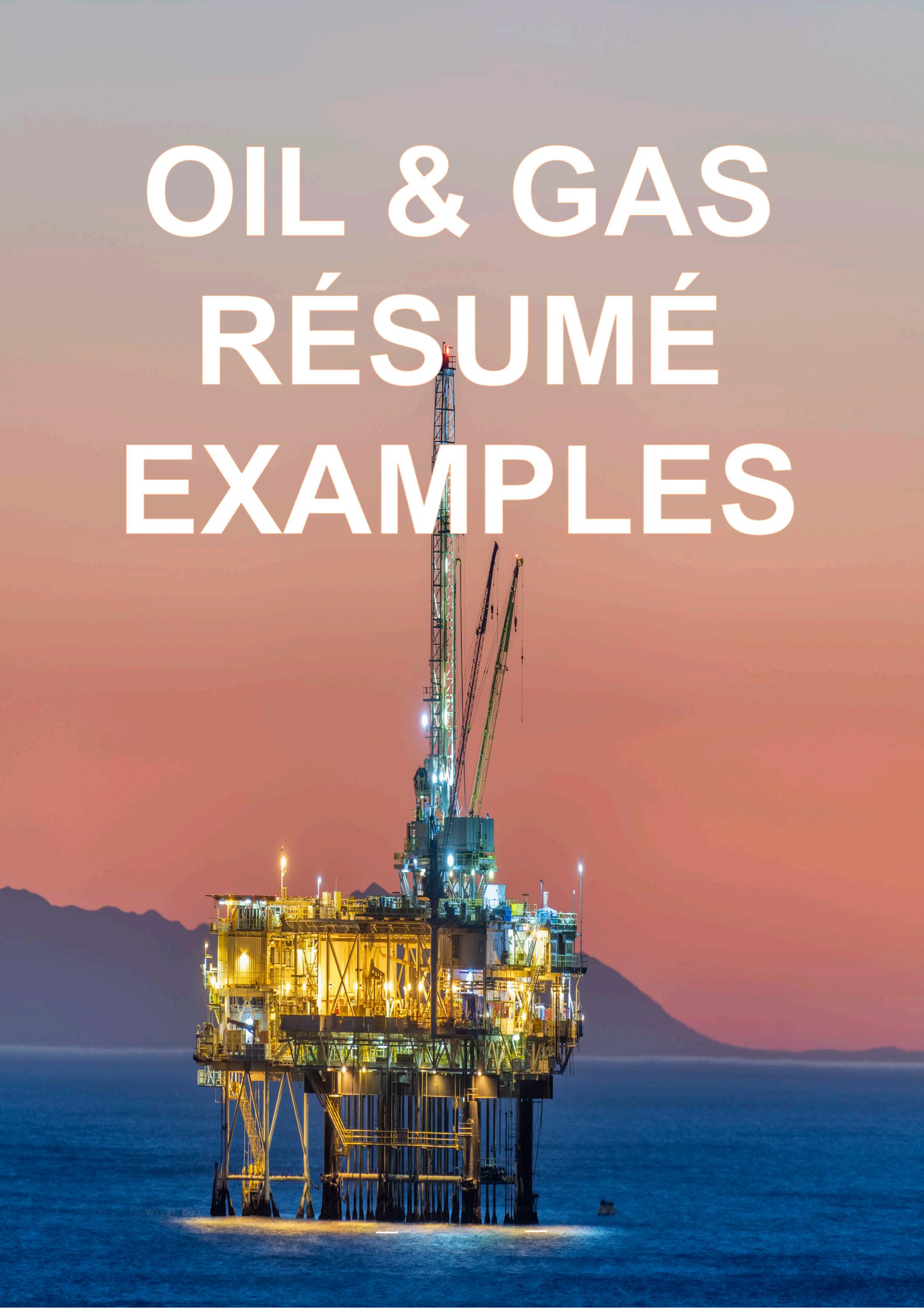 OIL & GAS RESUME EXAMPLES by 1300 RESUME - Issuu