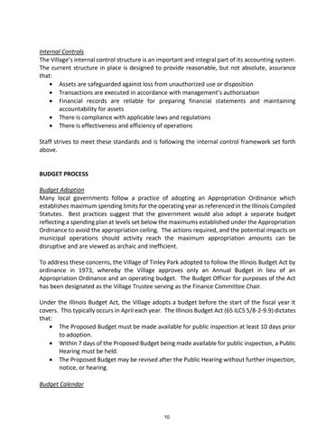Tinley Park Annual Budget FY 2025 第 10 页