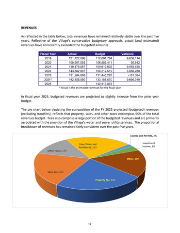 Tinley Park Annual Budget FY 2025 第 12 页