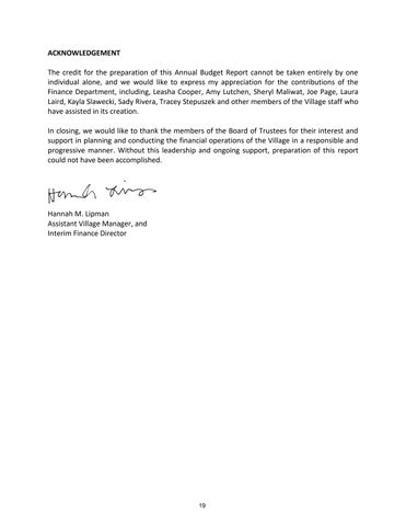 Tinley Park Annual Budget FY 2025 第 19 页