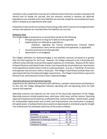 Tinley Park Annual Budget FY 2025 第 9 页