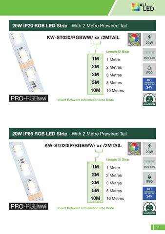 ALL LED 灯饰目录 · LED Strip Packs from All LED 第 11 页