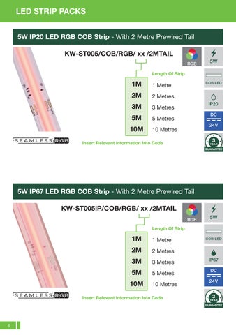 ALL LED 灯饰目录 · LED Strip Packs from All LED 第 6 页