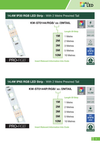 ALL LED 灯饰目录 · LED Strip Packs from All LED 第 9 页