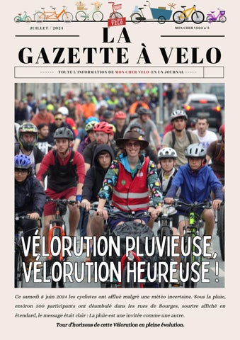 La gazette à vélo - Juillet 2024
