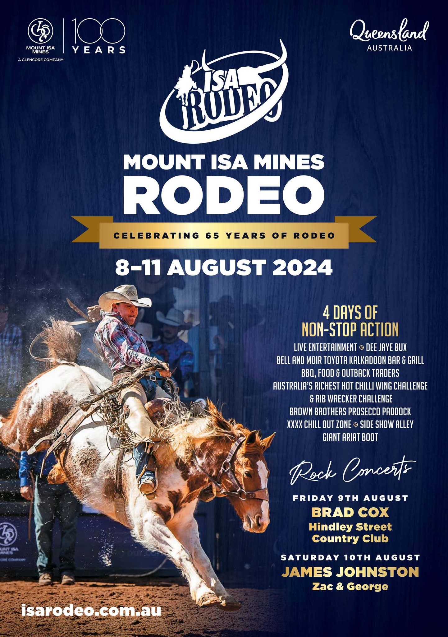Mount Isa Rise Program 2024 - Mount Isa Mines Rodeo - PROGRAM by Vink Publishing - Issuu