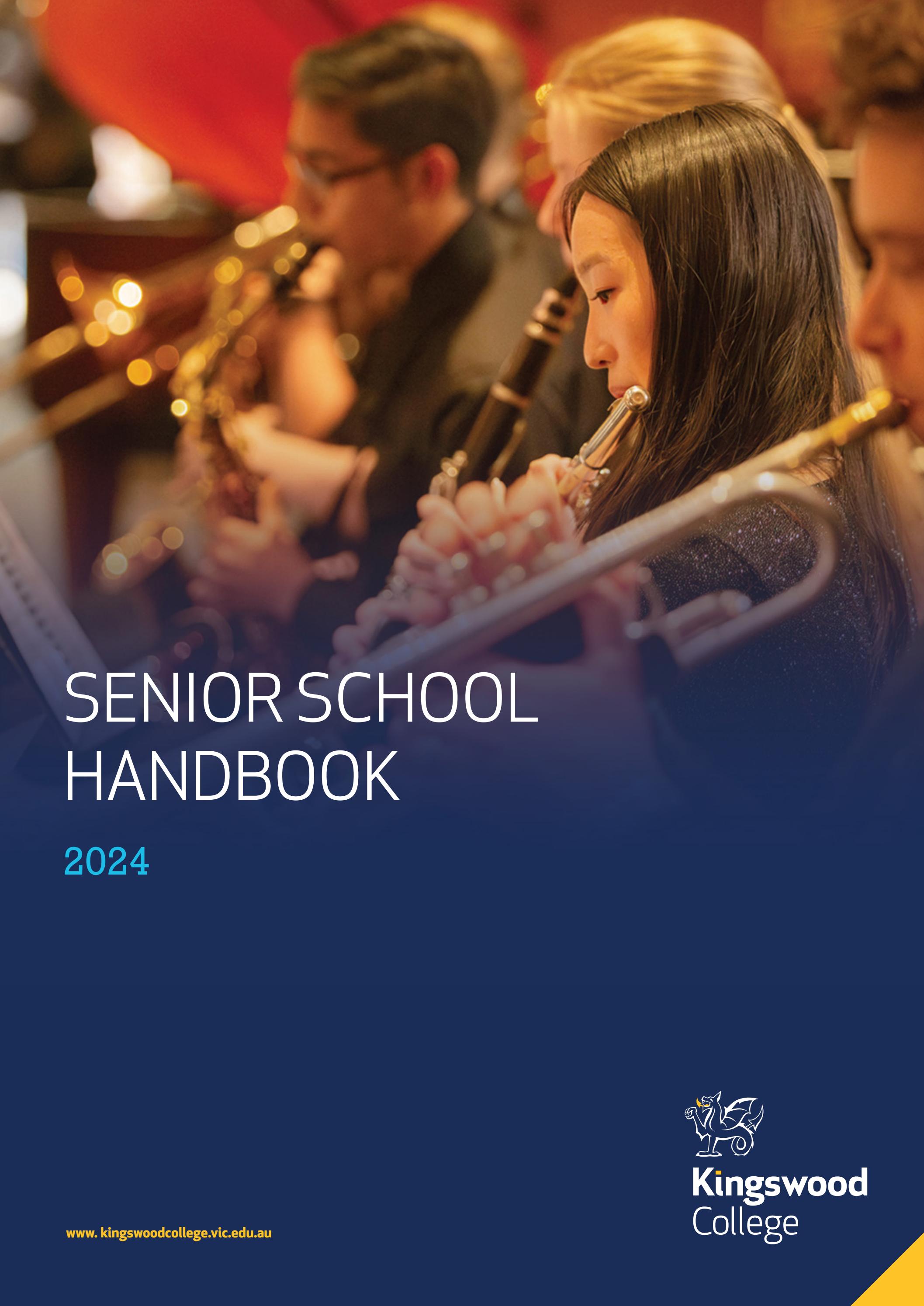 Senior School Handbook 2024 by Kingswood College - Issuu