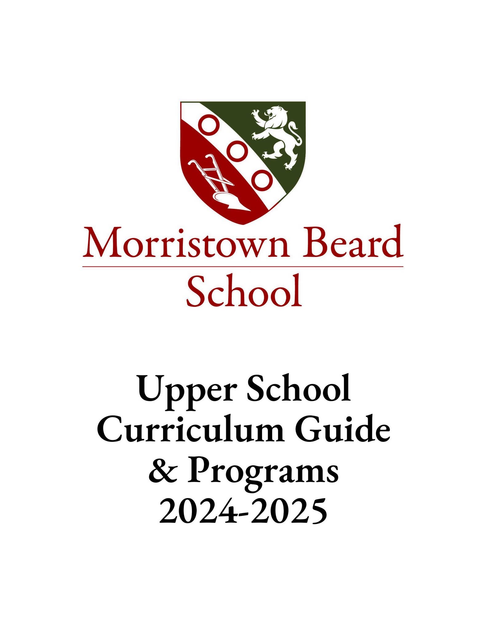 2024-2025 MBS Upper School Curriculum Guide by MBS Communications - Issuu