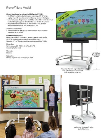 Copernicus Educational Products iRover for 互动版 Flat Panels 家具目录 2024 第 8 页