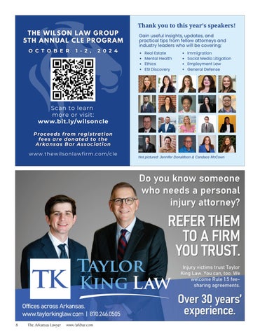 The Arkansas Lawyer 夏季 2024 第 10 页
