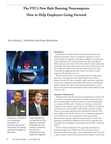 The Arkansas Lawyer 夏季 2024 第 16 页