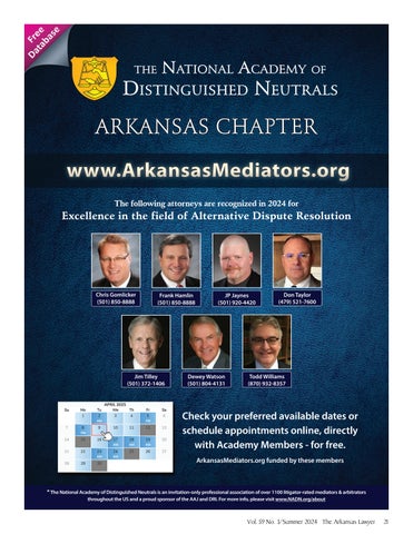 The Arkansas Lawyer 夏季 2024 第 23 页