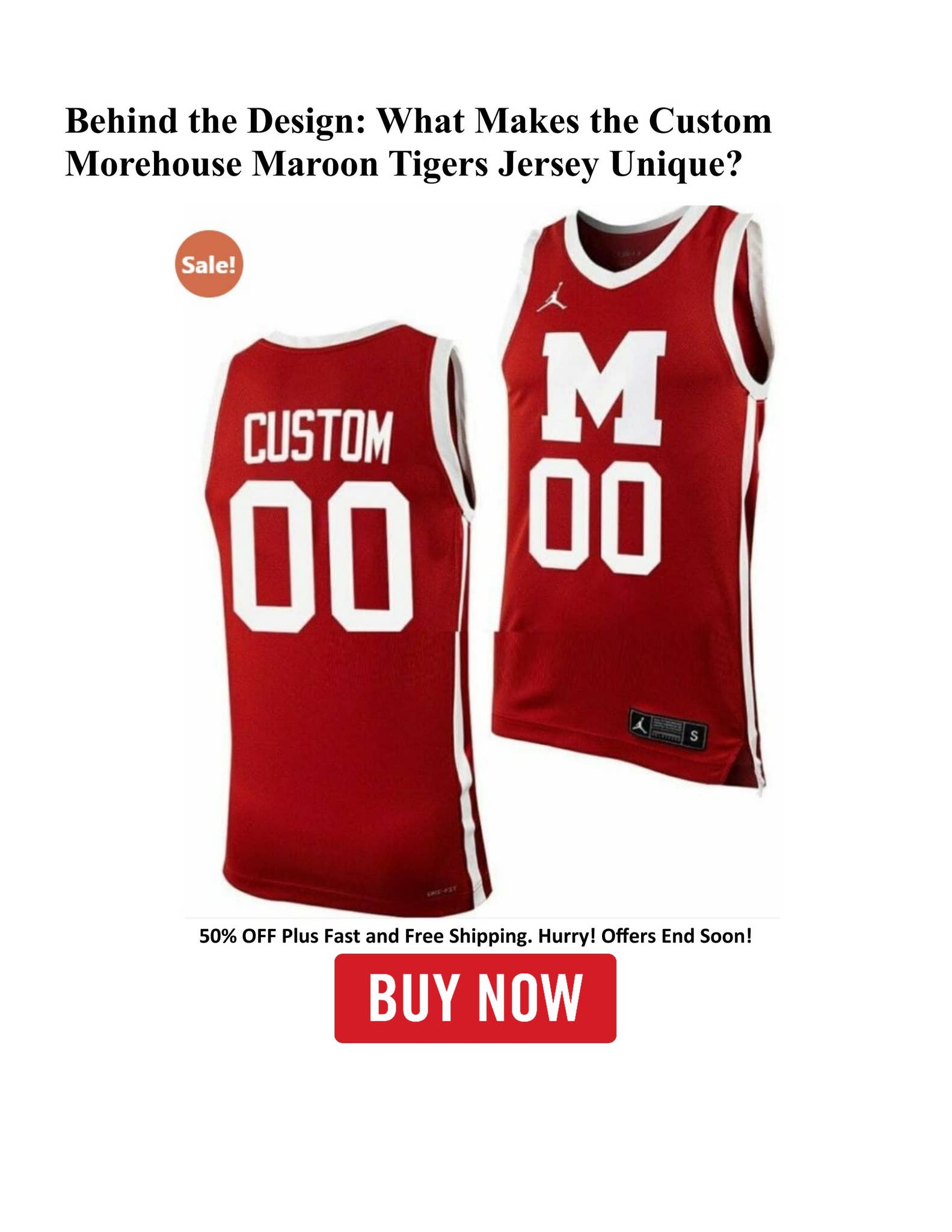 売れ筋商品|||ジョーダン Tシャツ トップス レディース Men's Maroon Morehouse Maroon Tigers Replica Basketball Jersey Maroon Morehouse Maroon Tigers Jordan Brand Replica Basketball