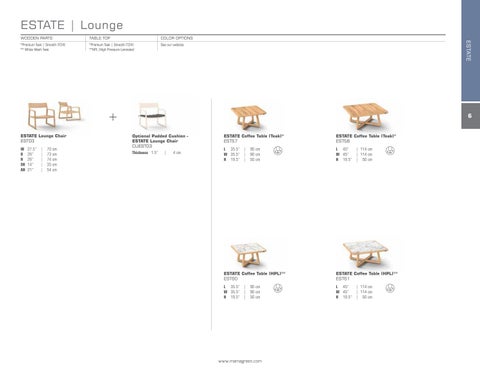 SPECIFICATIONS ESTATE 第 6 页