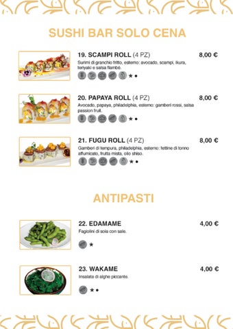 studio19adv 灯饰目录 · Fugu Sushi Menù 第 7 页