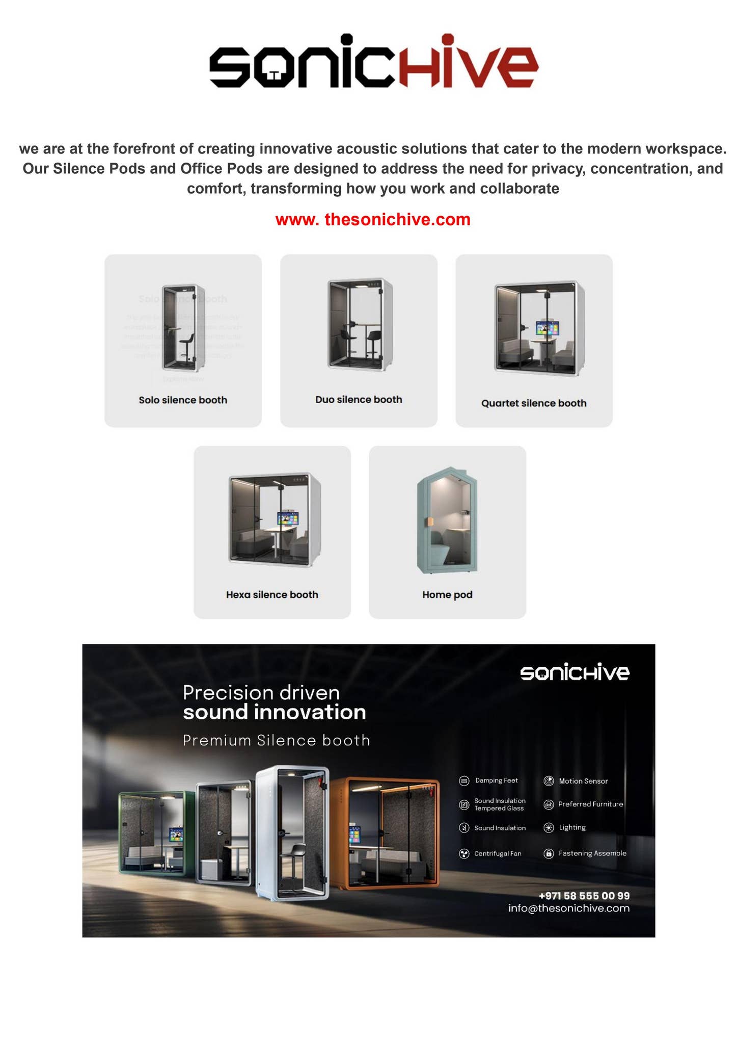 Silence Office Booth - Sonic Hive by SonicHive Dubai - Issuu
