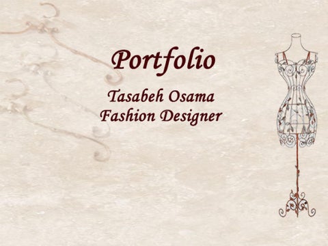  FASHION DESIGNER PORTFOLIO