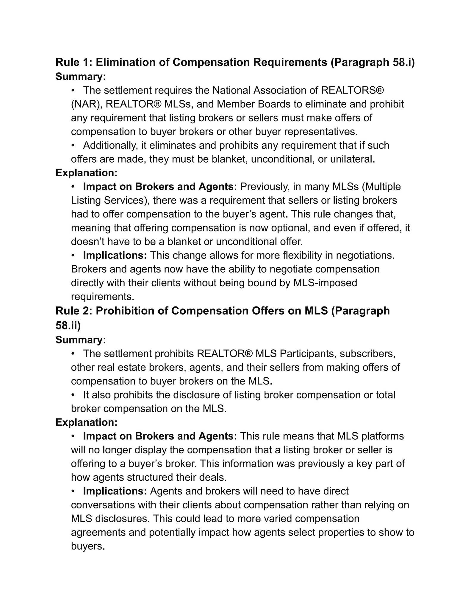 NAR Settlement Rules. by joshrorke.com - Issuu