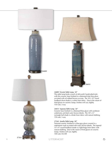Uttermost 灯饰目录 · 2024 Lamps 第 10 页