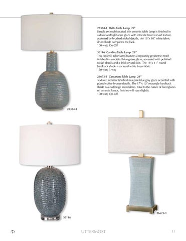 Uttermost 灯饰目录 · 2024 Lamps 第 13 页