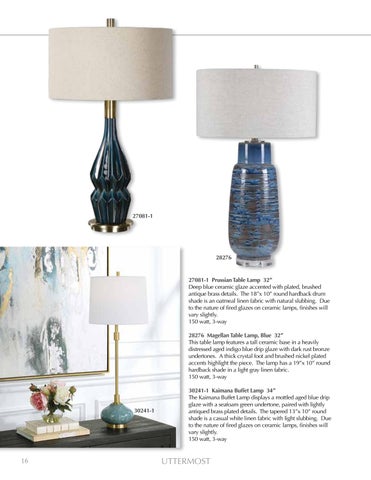 Uttermost 灯饰目录 · 2024 Lamps 第 18 页