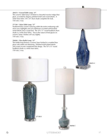 Uttermost 灯饰目录 · 2024 Lamps 第 19 页