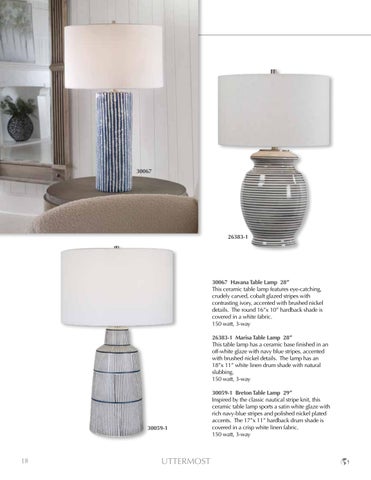 Uttermost 灯饰目录 · 2024 Lamps 第 20 页