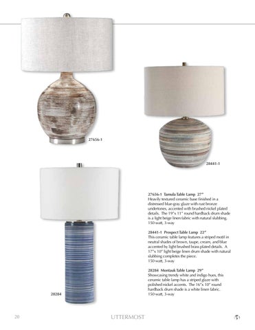 Uttermost 灯饰目录 · 2024 Lamps 第 22 页