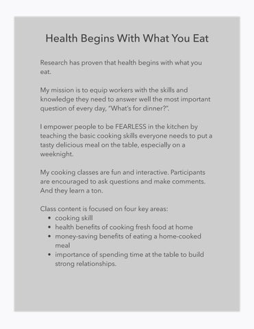 Health and Wellness Cooking Class 家具目录 第 3 页