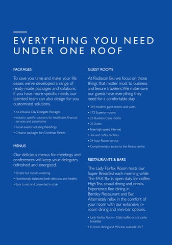 Radisson Blu Plaza 酒店 Sydney - Meetings 家具手册 2024 第 8 页