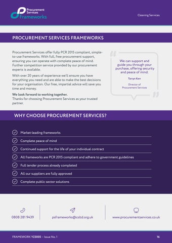 Procurement Services Y23005 Cleaning Services User 指南 第 16 页