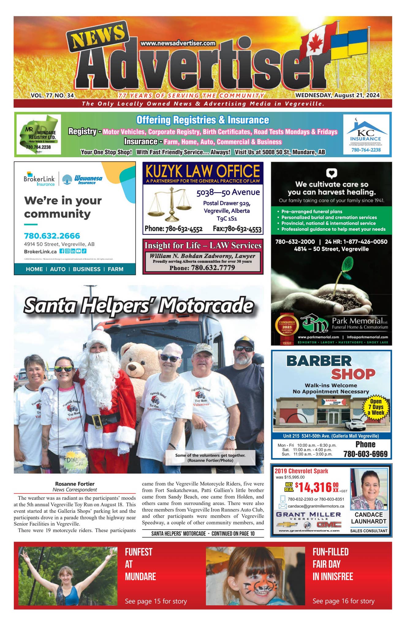 Vegreville News Advertiser - August 21, 2024 by The News Advertiser ...