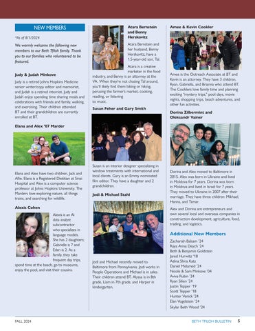 Beth Tfiloh Bulletin - Fall 2024 第 5 页