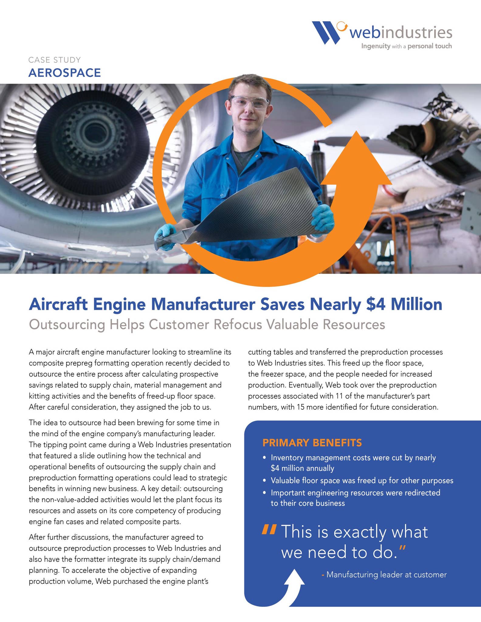 Engines & Nacelles - Aerospace Case Study by Web Industries - Issuu