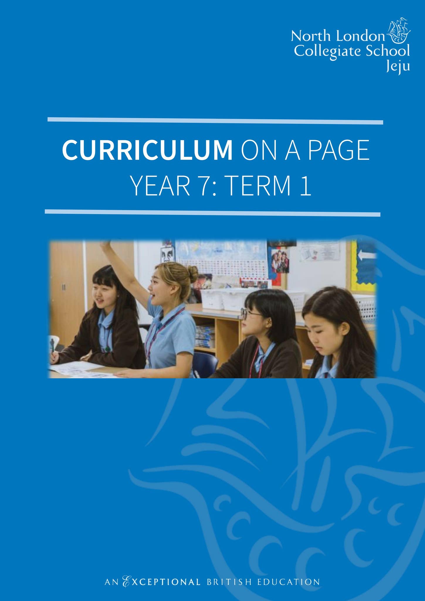 Curriculum on a Page (English) Y7T1 2425 by North London Collegiate ...