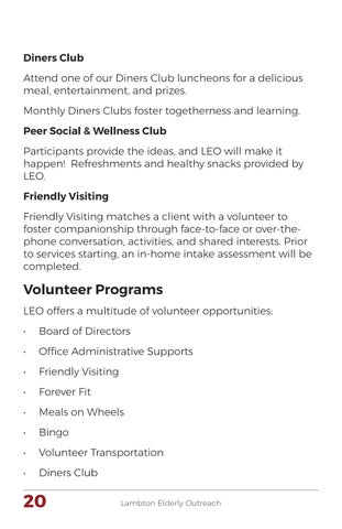 Lambton Elderly Outreach Client Handbook 第 20 页