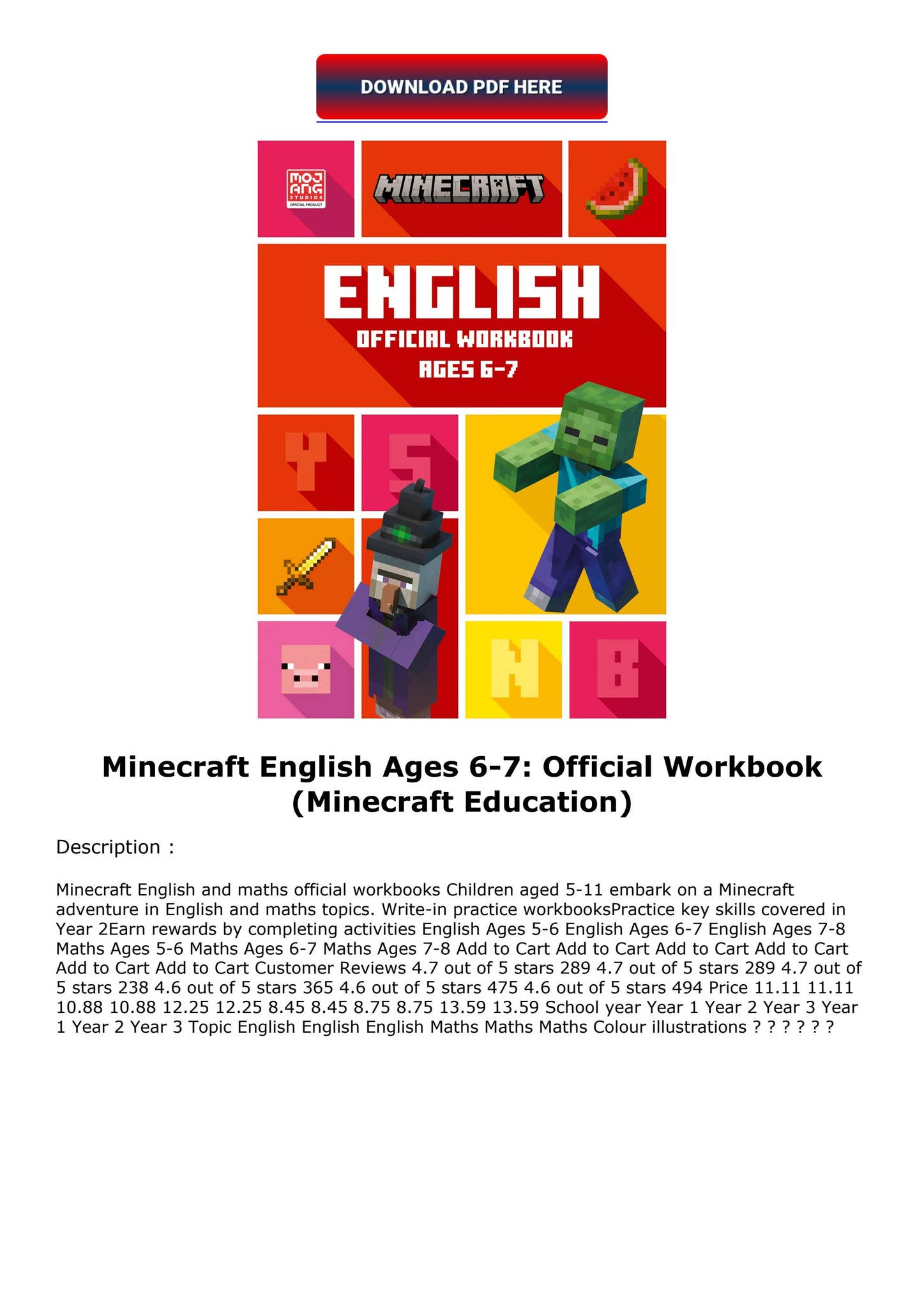 英語のWorkBook Grade2nd-6th English & Grammar Workbook Grade 6 eBook