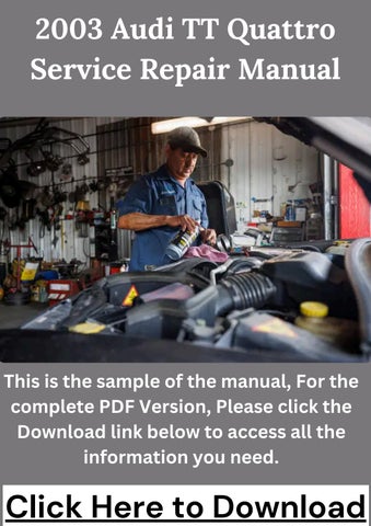 audi tt 8n manual アウディ TT メンテナンス マニュアル AUDI TT WORKSHOP REPAIR MANUAL